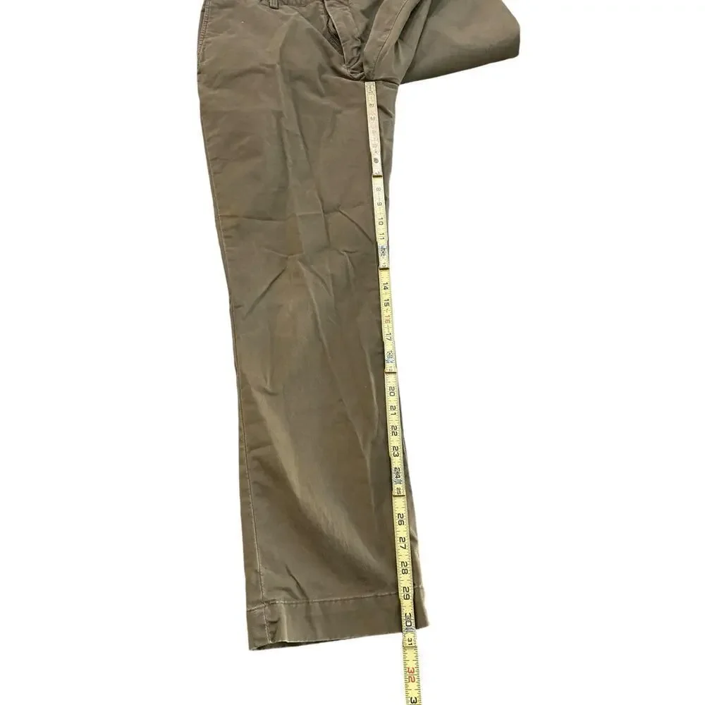 Polo Ralph Lauren Brown Flat Front Classic Fit Chino Pant Size 36x32